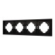 Рамка пластиковая на 4 поста Arlight FRM-TENDO-PL-4-BK 053848