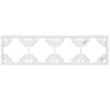 Рамка для розеток и выключателей ЭРА Galaxy 15-5004-01 на 4 поста белый Б0070864