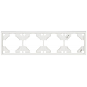 Рамка для розеток и выключателей ЭРА Galaxy 15-5004-01 на 4 поста белый Б0070864
