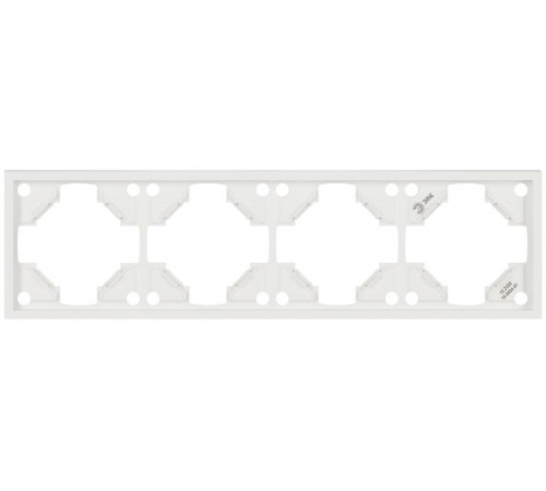 Рамка для розеток и выключателей ЭРА Galaxy 15-5004-01 на 4 поста белый Б0070864