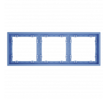 Рамка пластиковая Voltum S70 на 3 поста, (деним) VLS100315