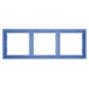 Рамка пластиковая Voltum S70 на 3 поста, (деним) VLS100315
