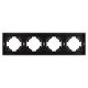 Рамка пластиковая на 4 поста Arlight FRM-TENDO-PL-4-BK 053848