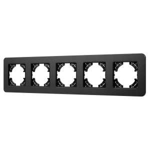 Рамка на 5 постов алюминиевая Arlight FRM-AKIRY-SFAL-5-BK 049747
