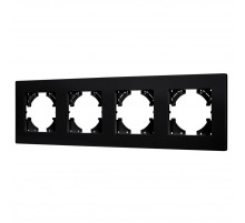 Рамка на 4 поста пластиковая Arlight FRM-PERIO-PL-4-BK 049759