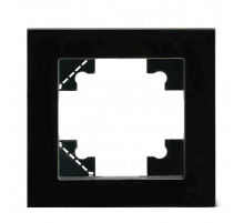 Рамка 1-местная для сенсорных механизмов, подсветки, стекло, Stekker Катрин GFR00-7001-05S  50304