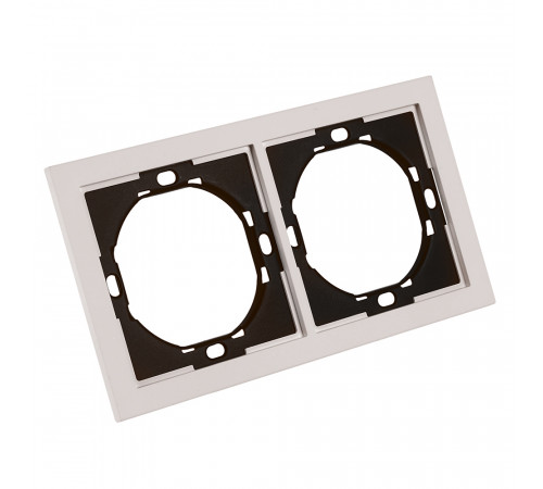 Рамка 2-местная Stekker Мия PFR00-3002-08 пудровый жемчуг 50487