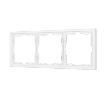 Рамка пластиковая Arlight FRM-NOBE-SFPL-3-WH 054219