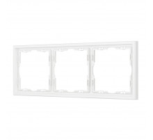 Рамка пластиковая Arlight FRM-NOBE-SFPL-3-WH 054219