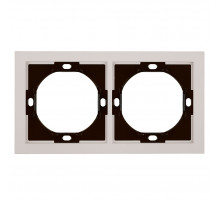 Рамка 2-местная Stekker Мия PFR00-3002-08 пудровый жемчуг 50487