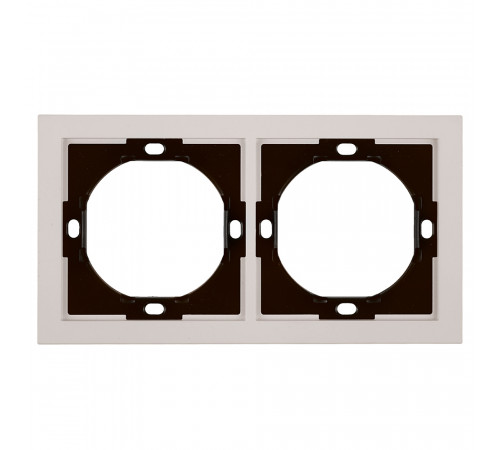 Рамка 2-местная Stekker Мия PFR00-3002-08 пудровый жемчуг 50487