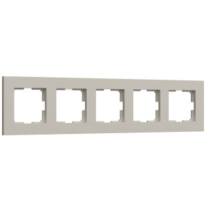 Рамка на 5 постов Werkel Slab (дымчатый софт) W0052917 4690389218477 a071630