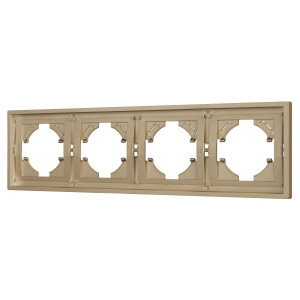 Рамка пластиковая на 4 поста Arlight FRM-TENDO-SFPL-4-GD 054663