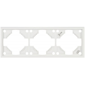 Рамка для розеток и выключателей ЭРА Galaxy 15-5003-01 на 3 поста белый Б0070854