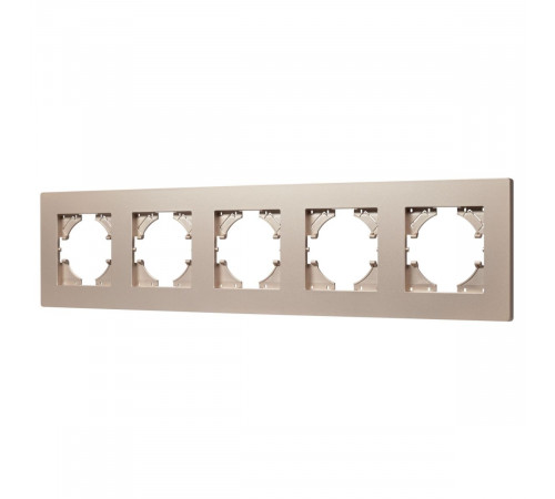 Рамка на 5 постов пластиковая Arlight FRM-PERIO-PL-5-GD 049765 Рамка на 5 постов пластиковая Arlight FRM-PERIO-PL-5-GD 049765