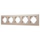 Рамка на 5 постов пластиковая Arlight FRM-PERIO-PL-5-GD 049765