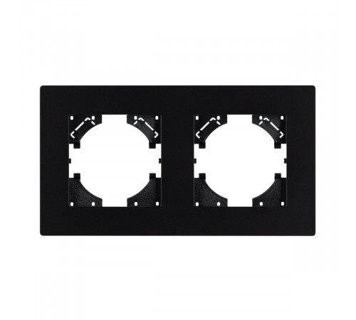 Рамка на 2 поста пластиковая Arlight FRM-PERIO-PL-2-BK 049751 Рамка на 2 поста пластиковая Arlight FRM-PERIO-PL-2-BK 049751