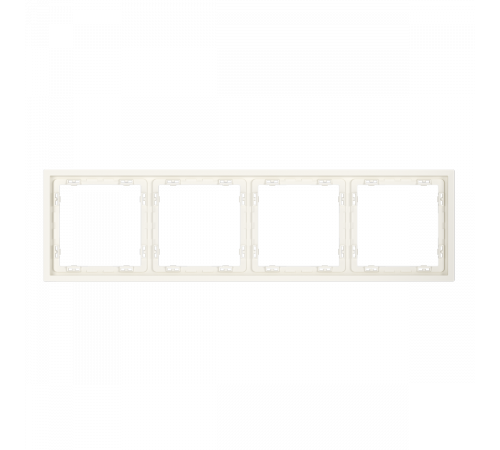 Рамка пластиковая Voltum S70 на 4 пост, (хлопок) VLS100413