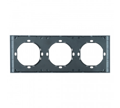 Рамка 3-местная Stekker Мия PFR00-3003-05 черный бархат 50463