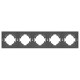 Рамка пластиковая на 5 постов Arlight FRM-TENDO-SFPL-5-GR 054659