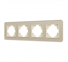 Рамка на 4 поста стеклянная Arlight FRM-OMALI-GS-4-GD 049703