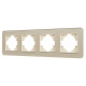 Рамка на 4 поста стеклянная Arlight FRM-OMALI-GS-4-GD 049703