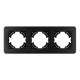 Рамка на 3 поста алюминиевая Arlight FRM-AKIRY-AL-3-BK 049729