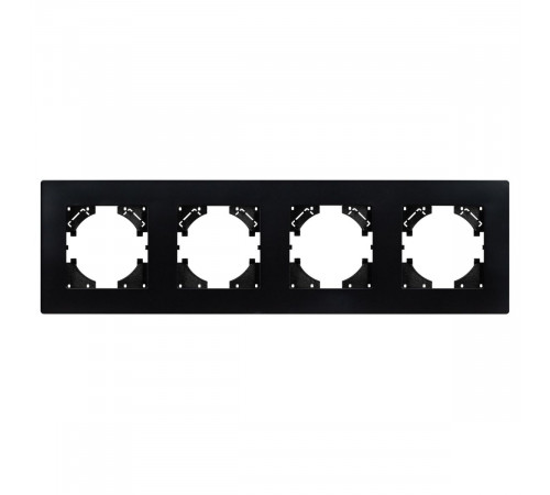 Рамка на 4 поста пластиковая Arlight FRM-PERIO-PL-4-BK 049759 Рамка на 4 поста пластиковая Arlight FRM-PERIO-PL-4-BK 049759