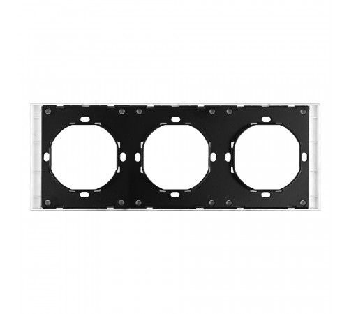 Рамка 3-местная Stekker Мия PFR00-3003-01 белая магнолия 50458