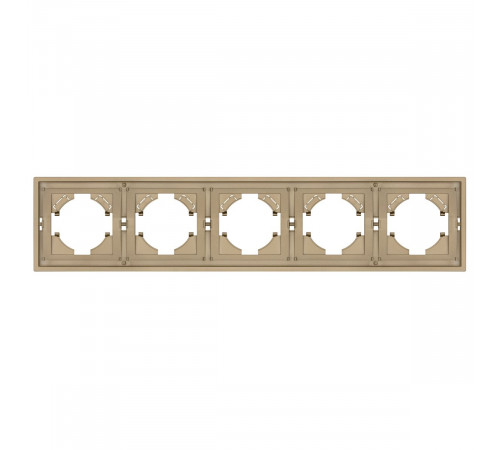 Рамка пластиковая на 5 постов Arlight FRM-TENDO-SFPL-5-GD 054658