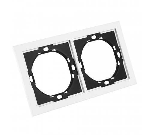 Рамка 2-местная Stekker Мия PFR00-3002-01 белая магнолия 50457