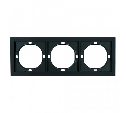 Рамка 3-местная Stekker Мия PFR00-3003-05 черный бархат 50463
