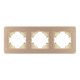 Рамка на 3 поста алюминиевая Arlight FRM-AKIRY-AL-3-GD 049730