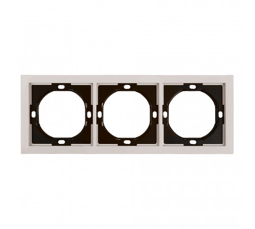 Рамка 3-местная Stekker Мия PFR00-3003-08 пудровый жемчуг 50488