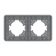 Рамка на 2 поста стеклянная Arlight FRM-OMALI-SFGS-2-GR 049710
