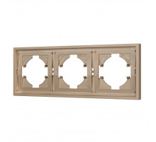 Рамка пластиковая на 3 поста Arlight FRM-TENDO-PL-3-GD 053846