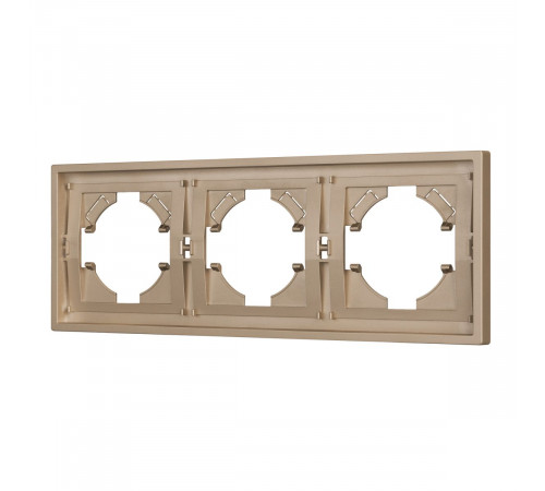 Рамка пластиковая на 3 поста Arlight FRM-TENDO-PL-3-GD 053846