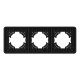 Рамка на 3 поста алюминиевая Arlight FRM-AKIRY-AL-3-BK 049729