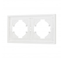 Рамка пластиковая на 2 поста Arlight FRM-TENDO-SFPL-2-WH 054649