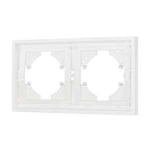 Рамка пластиковая на 2 поста Arlight FRM-TENDO-SFPL-2-WH 054649