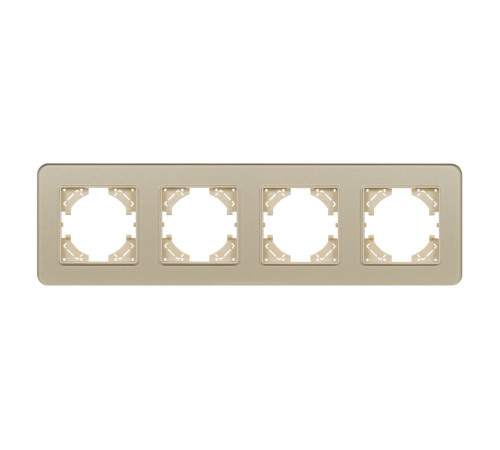 Рамка на 4 поста стеклянная Arlight FRM-OMALI-GS-4-GD 049703
