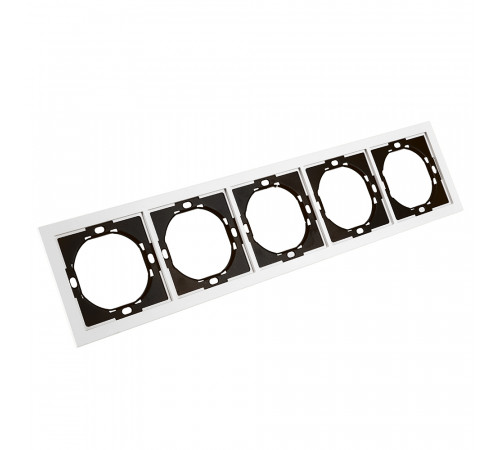 Рамка 5-местная Stekker Мия PFR00-3005-01 белая магнолия 50460
