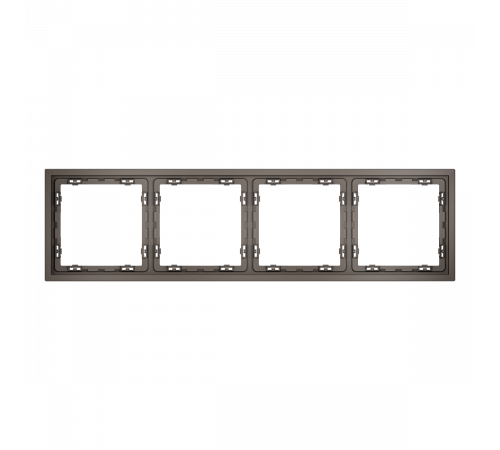 Рамка пластиковая Voltum S70 на 4 пост, (капучино) VLS100414