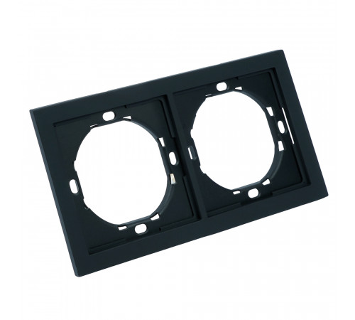 Рамка 2-местная Stekker Мия PFR00-3002-05 черный бархат 50462