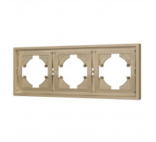 Рамка пластиковая на 3 поста Arlight FRM-TENDO-SFPL-3-GD 054651