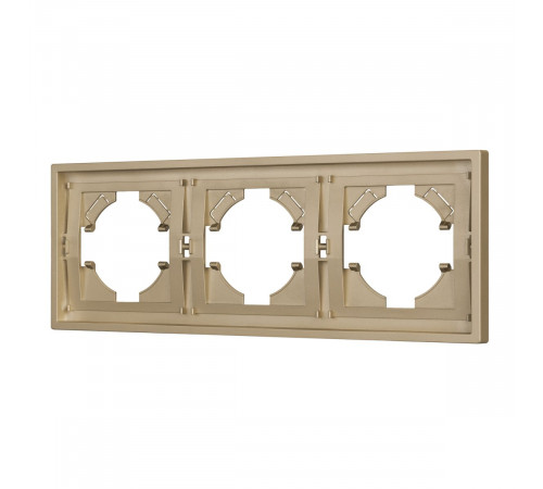 Рамка пластиковая на 3 поста Arlight FRM-TENDO-SFPL-3-GD 054651