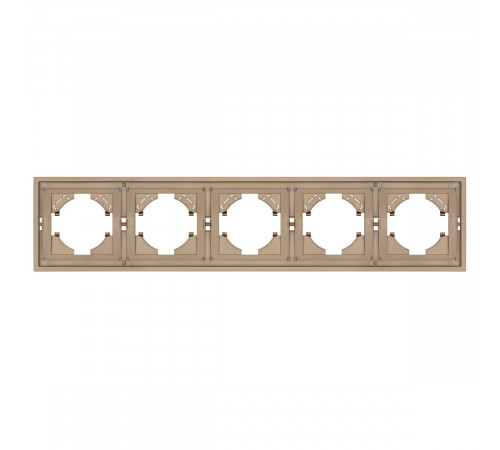 Рамка пластиковая на 5 постов Arlight FRM-TENDO-PL-5-GD 053854