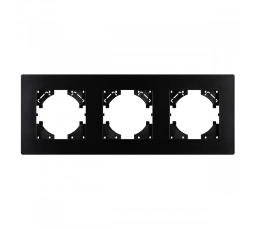Рамка на 3 поста пластиковая Arlight FRM-PERIO-PL-3-BK 049755