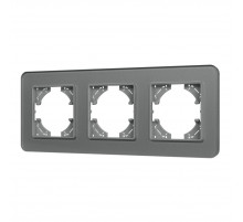 Рамка на 3 поста стеклянная Arlight FRM-OMALI-GS-3-GR 049698