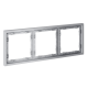 Рамка пластиковая Voltum S70 на 3 поста, (серый) VLS100316